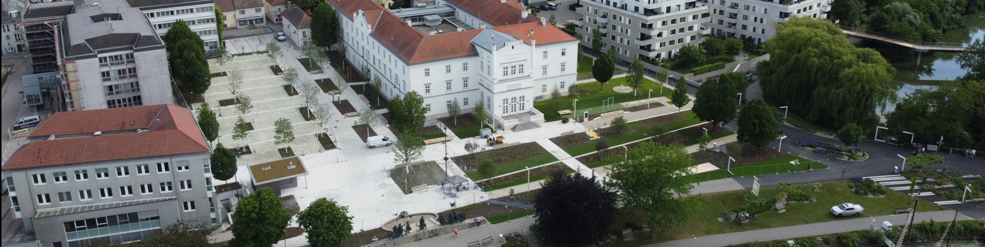 Neu gestalteter Nibelungenplatz in Tulln