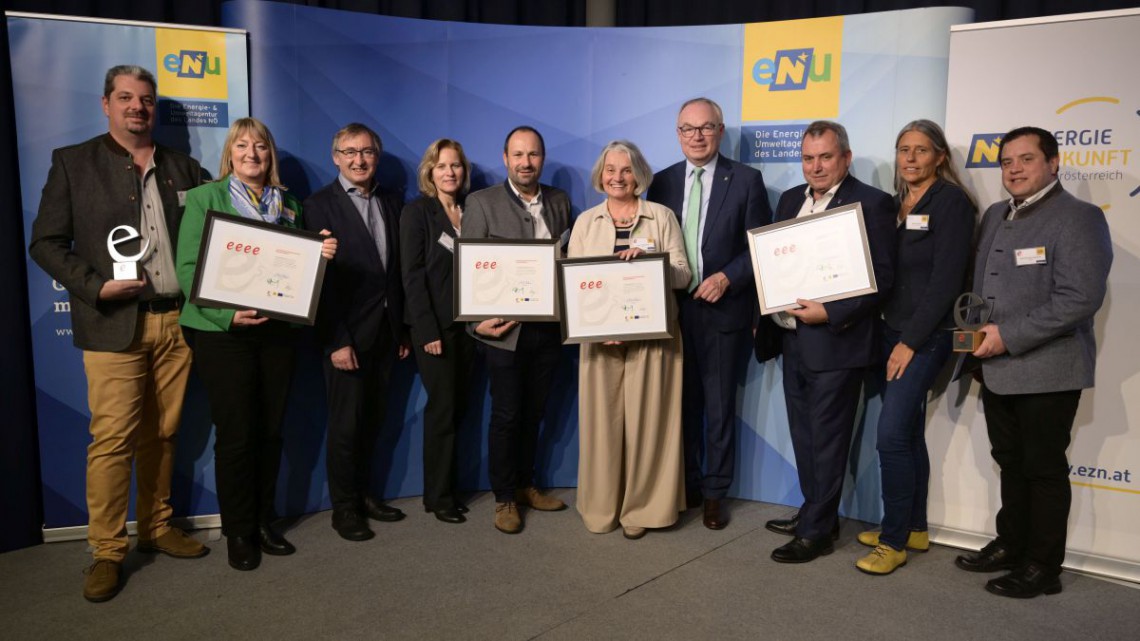 Gruppenbild Auszeichnung der e5-Gemeinden 2024